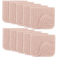 Toalhas de Boca para Bebê Comfy Cubs - 100% Algodão Macio, 6 Camadas Extra Absorventes - Pacote com 10 Unidades - imagem 2