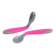 Talheres Infantis Dobráveis Clingo Rosa - Seguros, Macios e Práticos para Bebês - imagem 5
