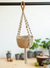 Suporte de Corda Macramê para Vasos de Planta - 90cm | Decoração Elegante e Sustentável - imagem 2