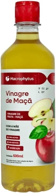 Vinagre de Maça com 5,5% de Acidez 530ml - Macrophytus - imagem 1
