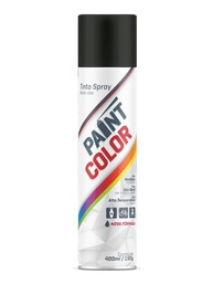 Tinta Preto Fosco 400ml - Alta Cobertura e Durabilidade para Madeira e Metal - imagem 1