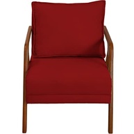 Kit 2 Poltronas Decorativas em Madeira Maciça com Tecido Suede Azul-marinho - Confortáveis e Resistentes para Sala, Escritório ou Consultório - imagem 4