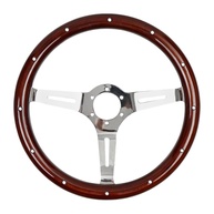 Volante Clássico Madeira Vintage - Toque Retrô e Charme para Seu Carro - imagem 1