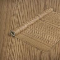 Rolo Adesivo Decorado Madeira Carvalho Claro 45 cm x 2 m - Transforme Ambientes com Estilo e Facilidade - imagem 1