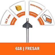 Fresa Chanfrar 45º Dremel 618 – Precisão em Madeira - imagem 2