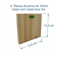 Kit 4 Quadros de Madeira com Mantras de Meditação - Entrego, Confio, Aceito e Agradeço - imagem 3