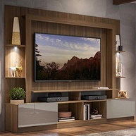 Rack Estante TV 65" com LED Berlim Multimóveis – Moderno Painel Madeira/Laca Fumê - imagem 3