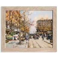 Place De La Madeleine - Impressão em Tela Emoldurada por Eugène Galien Laloue | Arte Clássica Vintage para Decoração de Parede - imagem 2