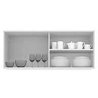 Armário Aéreo Cozinha 120cm Branco Acordes Madesa - imagem 2