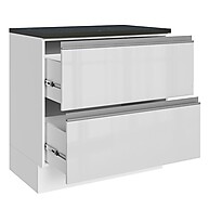 Balcão de Cozinha 80cm: MDF, Branco Brilhante - Madesa - imagem 2
