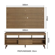 Rack e Painel TV 65" Rustic Detroit Madesa - imagem 2