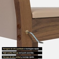 Kit com 4 Cadeiras de Jantar Rustic Madesa - Design Moderno e Conforto Duradouro - imagem 5