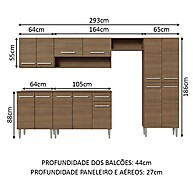 Cozinha Completa 293cm Emilly Madesa - imagem 2