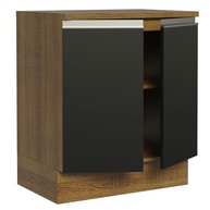 Balcão de Cozinha 70cm: Rustic/Preto Glamy Madesa - imagem 2