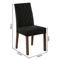 Sala de Jantar Completa: Mesa + 8 Cadeiras Leila Madesa - imagem 2
