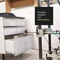 Balcão Madesa Acordes 60cm com 3 Gavetas em MDF Branco Brilho - Design Moderno e Resistente - imagem 3