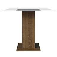Mesa de Jantar Quadrada com Vidro - Rustic Madesa - imagem 2