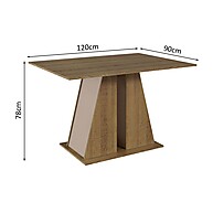 Sala de Jantar Completa: Mesa e 4 Cadeiras Sophie Madesa - imagem 2