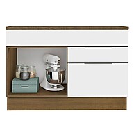 Balcão Gabinete de Pia 120 cm com 1 Porta e 2 Gavetas Stella Madesa - imagem 2