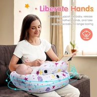 Travesseiro Inflável de Amamentação com Alça Ajustável - Conforto Total para Mãe e Bebê - imagem 4