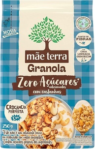 Mãe Terra Granola Tradicional Zero Açúcar Pacote 250G - imagem 1