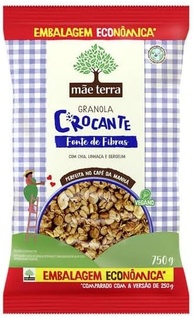 Mãe Terra Granola Crocante, Vegana, Rica em Fibras com Chia, Linhaça e Gergelim, 750g - imagem 1