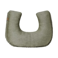 Apoio Amamentar Slim Linho Verde Musgo – Conforto e Estilo para Mães Modernas - imagem 1