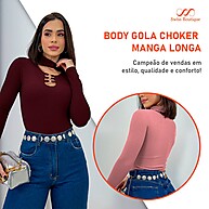 Body Feminino Manga Longa com Amor – Dia das Mães - imagem 1