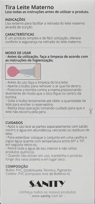 SANITY Tira Leite Manual - Extração Confortável e Prática para Mães Modernas - imagem 4
