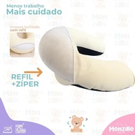 Almofada de Amamentação em Micropercal 400 Fios - Conforto Premium para Mães e Bebês - imagem 5