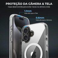 Capa Mag-Safe Premium para iPhone 17: Transparente, Anti-Amarelamento e Proteção de Câmera - imagem 4