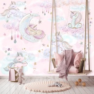 Papel de Parede Unicórnios Baby: Decore com Magia! - imagem 2