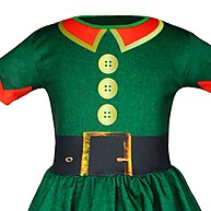 Fantasia Duende Infantil de Natal com Chapéu – Conforto e Magia! - imagem 2