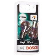 Bosch Magic Effect PY21W: Lâmpada Halógena 12V 21W com Efeito Alaranjado para Faróis Transparentes - imagem 2