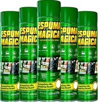 5x Espuma Mágica Limpador Multiuso para Tênis, Estofados, Tecidos e Mais - 400ml - imagem 1