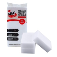 KIT 3 Esponjas Mágicas Brancas Max Clean - Tira Manchas e Riscos Sem Produtos Químicos - imagem 1