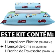 Jogo de Lençol Infantil Solteiro: Noites Mágicas! - imagem 2