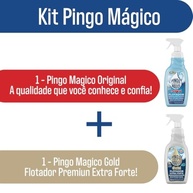 Kit Pingo Mágico Gold + Original - Desengordurante Flotador Multifuncional 2x500ml - imagem 3