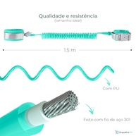 Pulseira de Segurança Infantil Anti-Perda com Trava Magnética - Conforto e Liberdade para Crianças - imagem 5