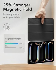 ESR Capa iPad Pro 13" M4 (2024): Magnética, Fina, Suporte Triplo e Pencil Pro - Preto - imagem 5