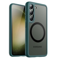 JETech Capa Magnética para Samsung Galaxy S23 5G (6.1") - MagSafe, Fosca Translúcida e Anti-Choque (Verde Meia-Noite) - imagem 2