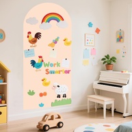 Quadro Magnético de Parede Autoadesivo com Letras - Estimule a Criatividade Infantil - imagem 1
