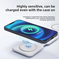Power Bank 3-em-1: Carregador Rápido, Sem Fio e Magnético - imagem 3