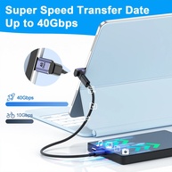 Adaptador USB-C Magnético 40Gbps: Carregue e Transfira Dados Rapidamente! - imagem 2