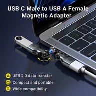Adaptador USB-C Magnético AUFU: Conecte Fácil! - imagem 2