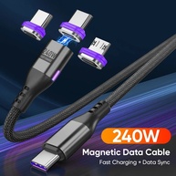 Cabo USB-C Magnético 240W AUFU: Carregamento Turbo! - imagem 2