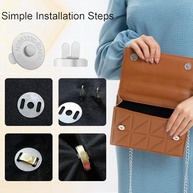 Kit com 24 Fechos Magnéticos 14mm para Bolsas e Artesanato - Coobigo - imagem 4