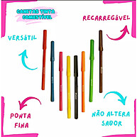 Caneta Decoradora de Alimentos: 5 Cores Mago - imagem 2
