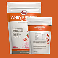 Whey Protein Morango 900g Vitafor: Ganhe Massa Magra! - imagem 2