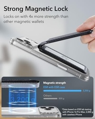 ESR Suporte Magnético para Cartão MagSafe: Carteira Fina e Segura para iPhone - imagem 4